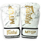 MTGP X Fairtex Black or White Pattern Velcro Boxing Gloves