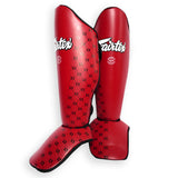 SP5 Fairtex Shin Pads - Yellow, Red and Black