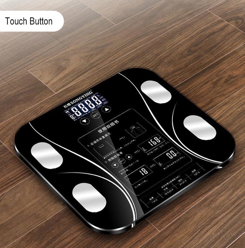 GE Smart Scale for Body Weight and Fat Percentage with All-in-one LCD  Display, Weight Scale, Digital Bathroom Scales Bluetooth