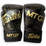 MTGP X Fairtex Black or White Logo Velcro Boxing Gloves