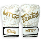 MTGP X Fairtex Black or White Logo Velcro Boxing Gloves