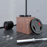 Rubber Covered Barbell Weights - Exo-Fitness