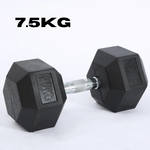 Hexagon Rubber Dumbbells