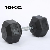 Hexagon Rubber Dumbbells