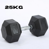 Hexagon Rubber Dumbbells