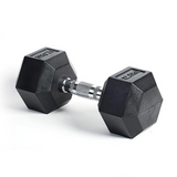 Hexagon Rubber Dumbbells