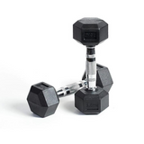 Hexagon Rubber Dumbbells