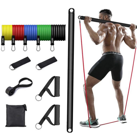 Kameel voorkant Schat Multi-Functional Training Bar + Resistance Bands – Exo-Fitness