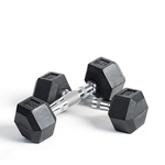 Hexagon Rubber Dumbbells