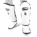 Deluxe Twins Leather Shin Pads - 7 Colours