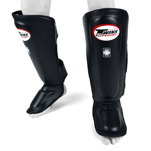 Deluxe Twins Leather Shin Pads - 7 Colours